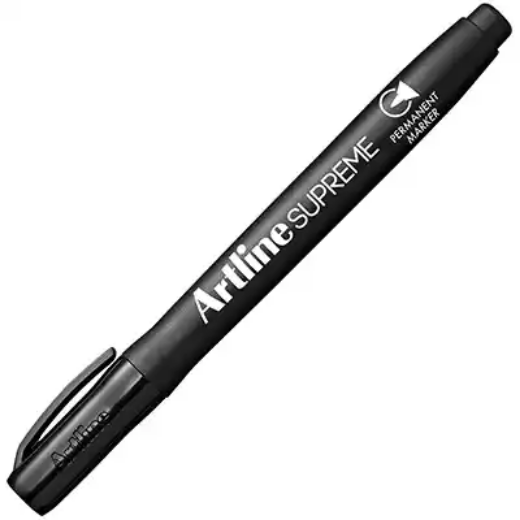 Picture of ARTLINE SUPREME ANTIMICROBIAL PERMANENT MARKER BULLET 1.0MM BLACK