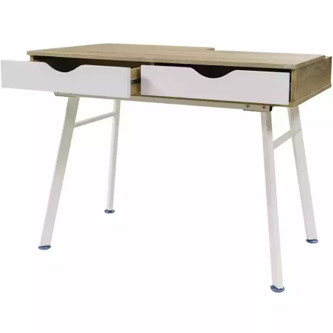 Picture of SYLEX HOUSTON COMPUTER DESK 1000 X 600 X 775MM WHITE/OAK