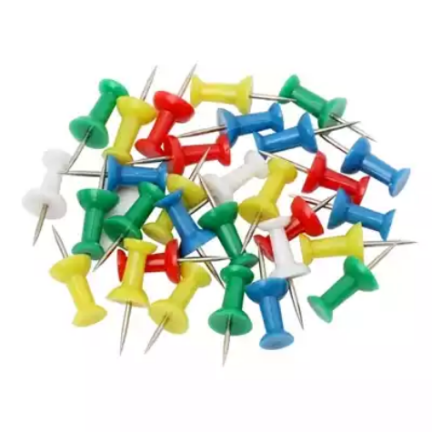 Picture of MARBIG PUSH PINS ASSORTED PACK 30