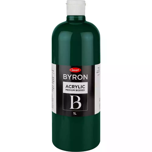 Picture of JASART BYRON ACRYLIC PAINT 1 LITRE GREEN DEEP