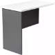 Picture of RAPID WORKER CR45 WORKSTATION DESK RETURN 900 X 450MM WHITE/IRONSTONE