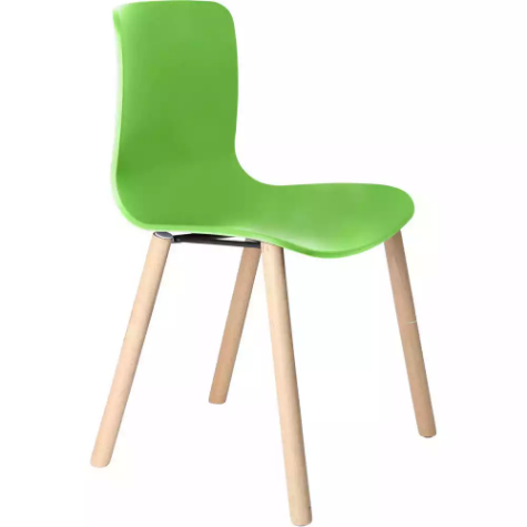 Picture of DAL ACTI CHAIR 4-LEG TIMBER FRAME GREEN POLYPROP SHELL