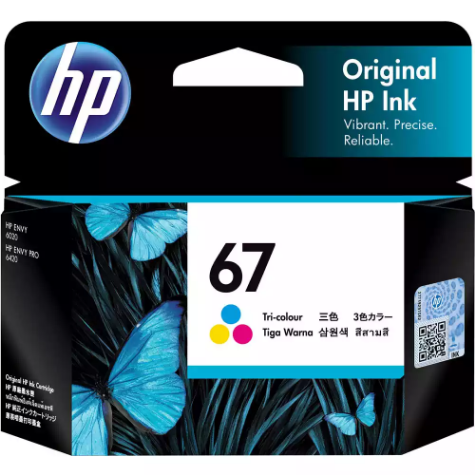 Picture of HP 3YM55AA 67 INK CARTRIDGE CYAN/MAGENTA/YELLOW