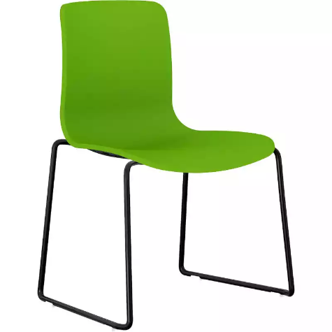 Picture of DAL ACTI CHAIR SLED BASE BLACK POWDERCOAT FRAME LIME GREEN SHELL