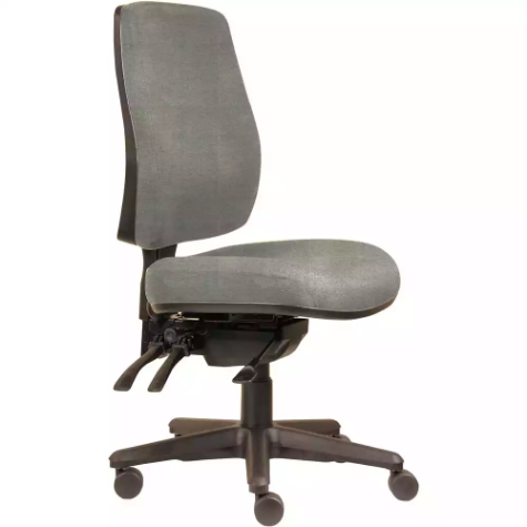 Picture of ERGOSELECT SPARK ERGONOMIC CHAIR HIGH BACK 3 LEVER SEAT SLIDE BLACK NYLON BASE MOCHA