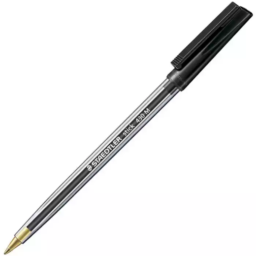 Picture of STAEDTLER 430 STICK BALLPOINT PEN MEDIUM BLACK CUP 50