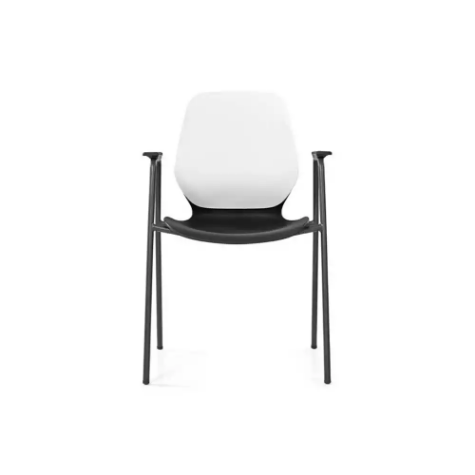 Picture of SYLEX KALEIDO CHAIR 4 LEG WITH ARMS BLACK SEAT