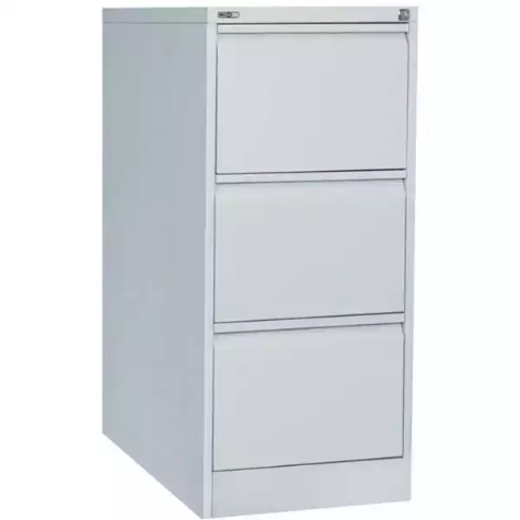 Picture of GO STEEL FILING CABINET 3 DRAWERS 460 X 620 X 1016MM SILVER GREY