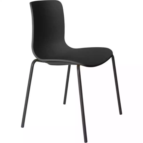 Picture of DAL ACTI CHAIR 4-LEG BLACK POWDERCOAT FRAME BLACK POLYPROP SHELL