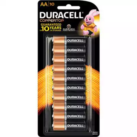 Picture of DURACELL COPPERTOP ALKALINE AA BATTERY PACK 10