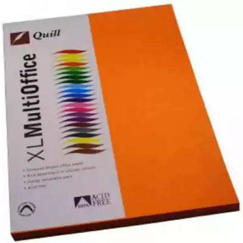 Picture of QUILL COLOURED A4 COPY PAPER 80GSM ORANGE PACK 100 SHEETS