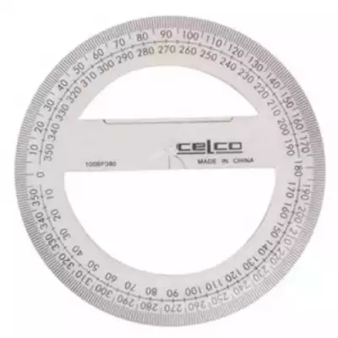 Picture of CELCO PROTRACTOR 360 DEGREES 100MM HANGSELL