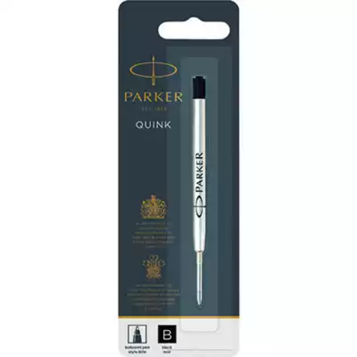 Picture of PARKER QUINK BALLPOINT PEN REFILL 1.4MM BLACK