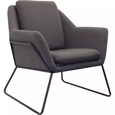 Picture of RAPIDLINE CARDINAL VISITOR CHAIR ARMS CHARCOAL ASH