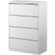 Picture of STEELCO LATERAL FILING CABINET 4 DRAWER 1320 X 915 X 463MM WHITE SATIN