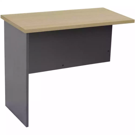 Picture of RAPID WORKER CR6 WORKSTATION DESK RETURN 900 X 600MM OAK/IRONSTONE