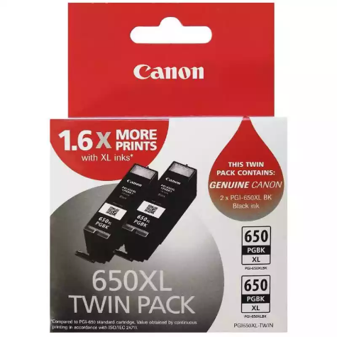 Picture of CANON PGI650XLBKTWIN INK CARTRIDGE HIGH YIELD PACK 2