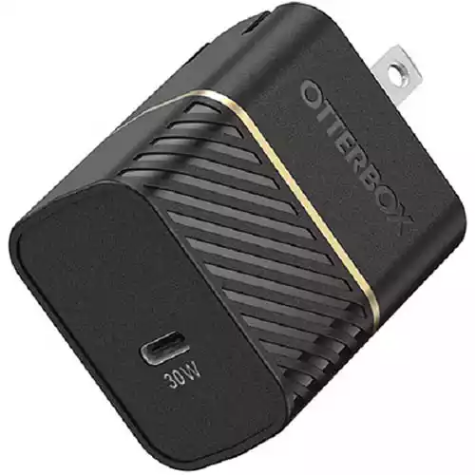 Picture of OTTERBOX 30W USB-C FAST CHARGE WALL CHARGER BLACK SHIMMER