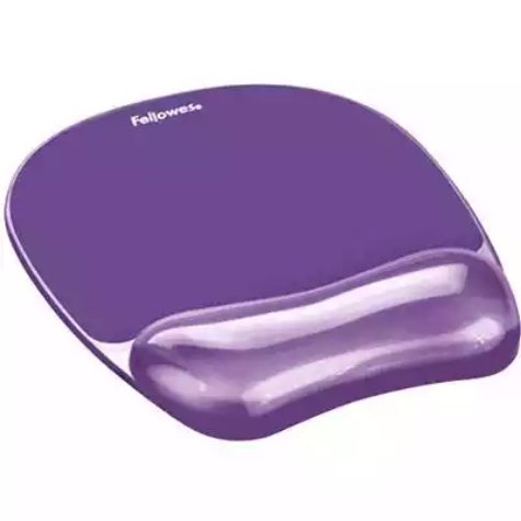 Picture of FELLOWES MOUSE PAD WITH WRIST REST MEMORY FOAM GEL CRYSTALS PURPLE