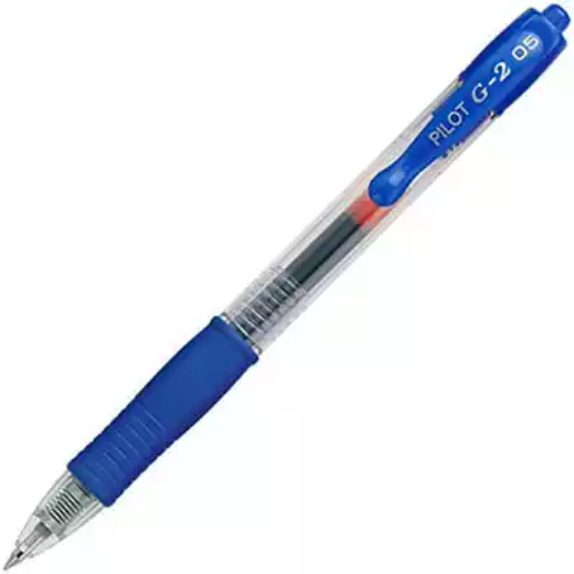 Picture of PILOT G2 RETRACTABLE GEL INK PEN 0.5MM BLUE