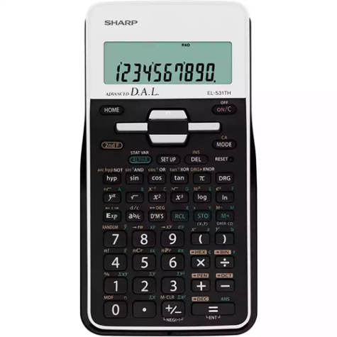 Picture of SHARP EL-531TH SCIENTIFIC CALCULATOR WHITE/BLACK