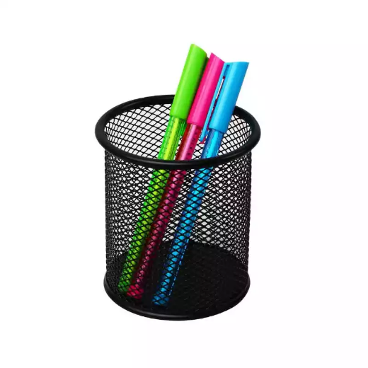 Picture of ITALPLAST WIRE MESH PENCIL CUP BLACK