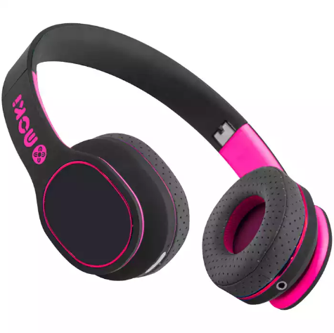 Picture of MOKI NAVIGATOR NOISE CANCELLATION BLUETOOTH HEADPHONES PINK