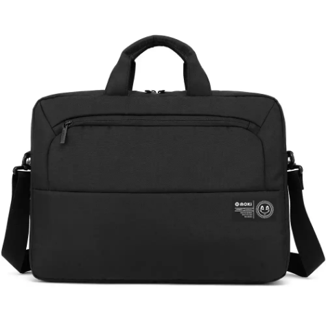 Picture of MOKI RPET SERIES LAPTOP SATCHEL 17 INCH BLACK