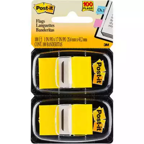 Picture of POST-IT 680-YW2 FLAGS YELLOW TWIN PACK 100