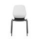 Picture of SYLEX KALEIDO CHAIR 4 LEG NO ARMS WHITE STEEL FRAME BLACK SEAT