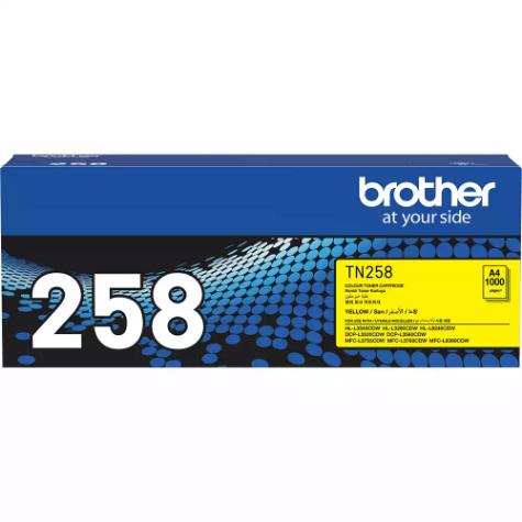 Picture of BROTHER TN258Y TONER CARTRIDGE YELLOW