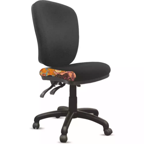 Picture of ORANGE DUST ALICE CHAIR HIGH BACK 510 X 490 X 960MM SWAN BLACK