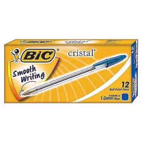 Picture of BIC CRISTAL BALLPOINT PENS MEDIUM BLUE BOX 12