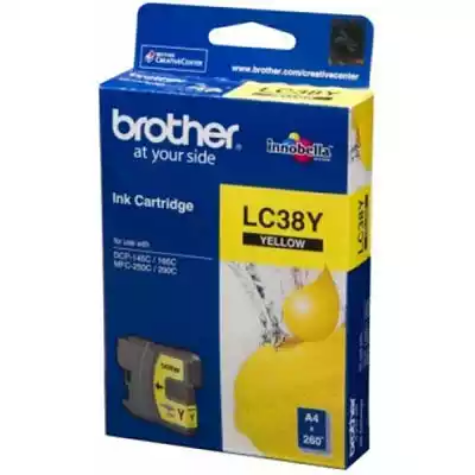 Picture of BROTHER LC38Y INK CARTRIDGE YELLOW