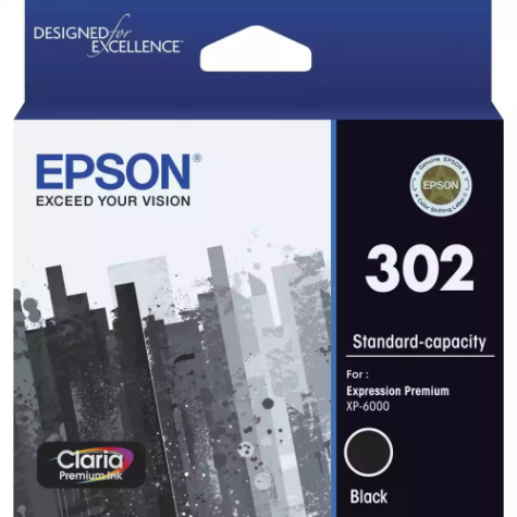 Picture of EPSON 302 INK CARTRIDGE BLACK