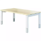 Picture of OBLIQUE HEIGHT ADJUSTABLE COFFEE TABLE 1200 X 600MM SNOW MAPLE