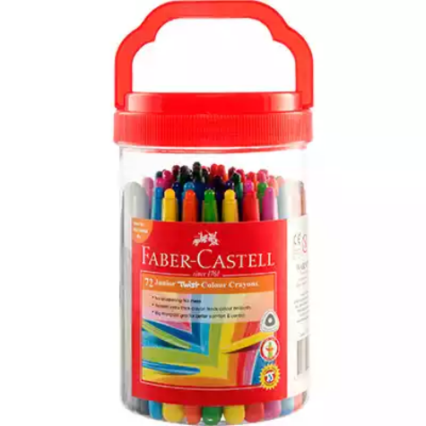 Picture of FABER-CASTELL JUMBO TWIST CRAYONS ASSORTED CLASSPACK 72