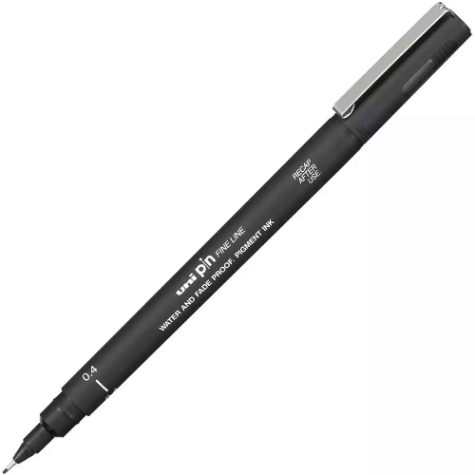 Picture of UNI-BALL 200 PIN FINELINER PEN 0.4MM BLACK