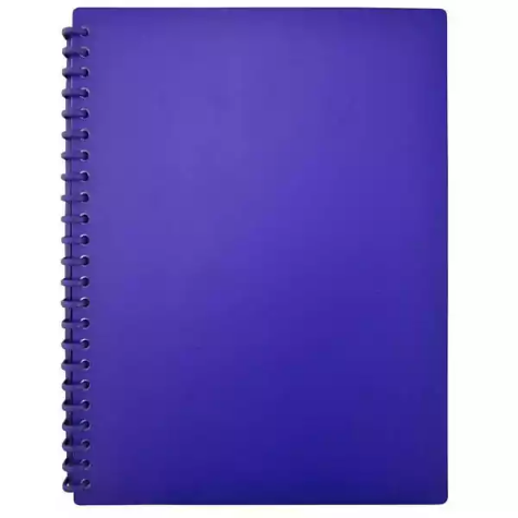 Picture of BANTEX EURO DISPLAY BOOK REFILLABLE 20 POCKET A4 NAVY