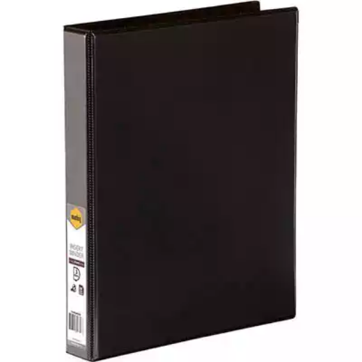 Picture of MARBIG CLEARVIEW INSERT RING BINDER 3D 25MM A4 BLACK