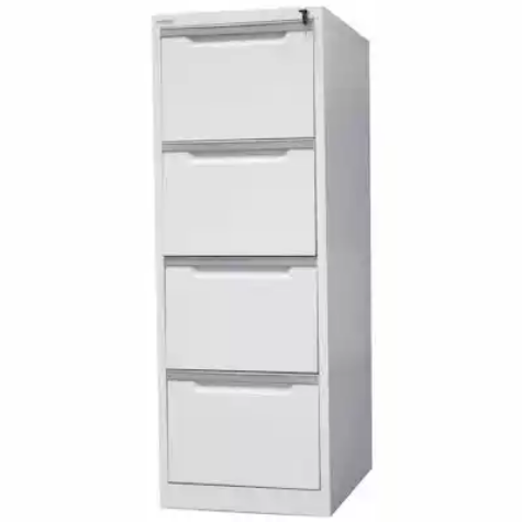 Picture of MERCURY FILING CABINET 4 DRAWER 470 X 620 X 1320MM WHITE SATIN