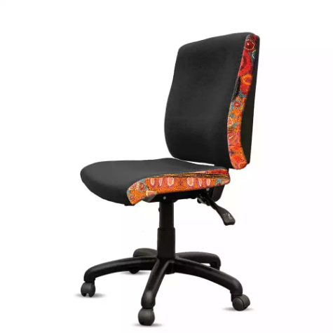 Picture of ORANGE DUST KATHERINE CHAIR MEDIUM BACK 510 X 450 X 910MM SWAN BLACK