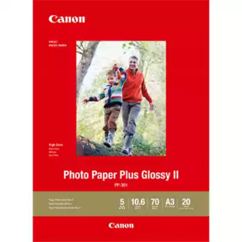 Picture of CANON PP-301 GLOSSY PHOTO PAPER 265GSM A3 WHITE PACK 20