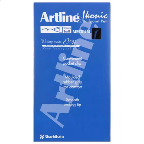 Picture of ARTLINE 8410 GRIP RETRACTABLE BALLPOINT PEN 1.0MM BLUE BOX 12