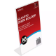 Picture of DEFLECTO SIGN HOLDER SLANTED PORTRAIT A6 CLEAR