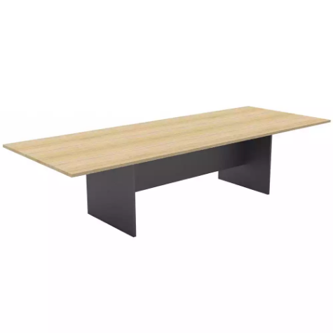 Picture of RAPID WORKER BOARDROOM TABLE 3200 X 1200MM OAK/IRONSTONE