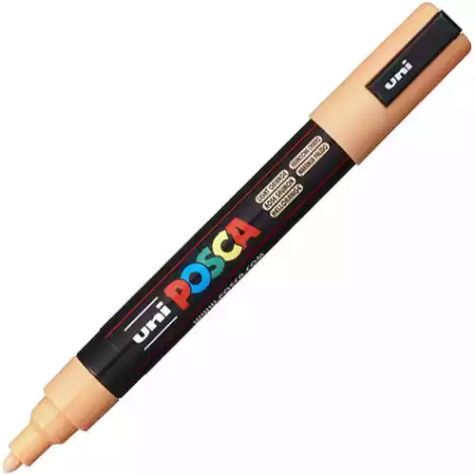 Picture of POSCA PC-5M PAINT MARKER BULLET MEDIUM 2.5MM LIGHT ORANGE