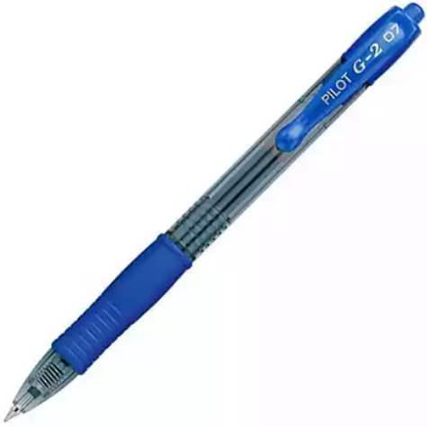 Picture of PILOT G2 RETRACTABLE GEL INK PEN 0.7MM BLUE