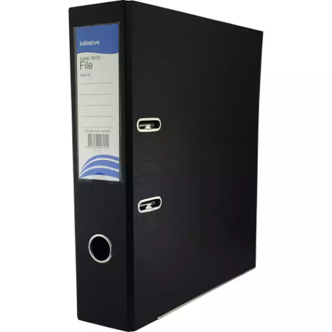 Picture of INITIATIVE LEVER ARCH FILE PP 70MM A4 BLACK