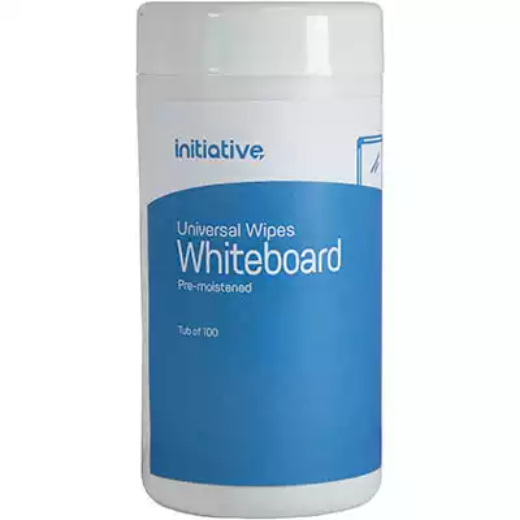 Picture of INITIATIVE UNIVERSAL WHITEBOARD CLEANING WIPES TUB 100